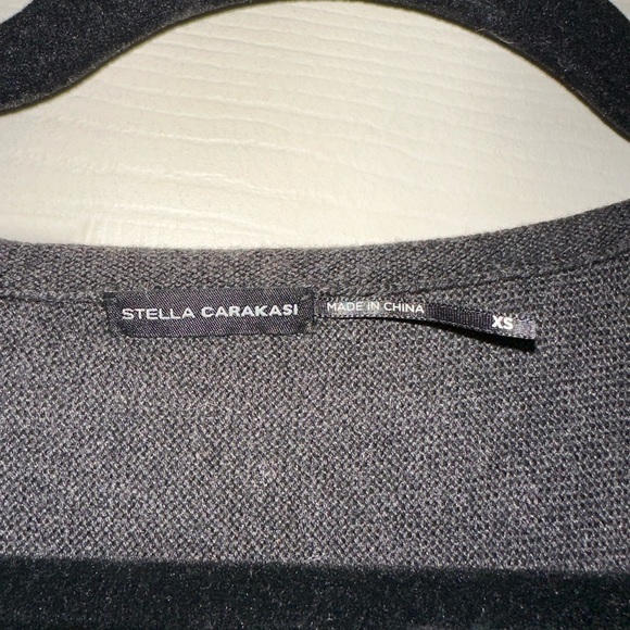 Stella carakasi women’s dark grey sequin sleeve sweater XS cotton wool cashmere - Picture 2 of 9